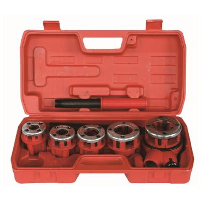 China Fully 62 Manual Pipe Ratchet Manual Pipe Threader Threading Tools 5 Pieces Kit Wooden Case 40.5x37x23cm for sale