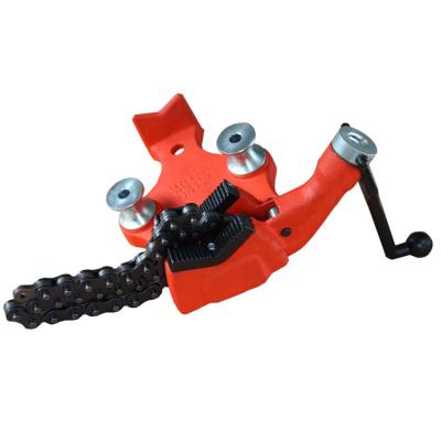 China SUNTECHMACH Pipe Vise Bench Chain Vise Use Chain To Fix Pipe And Then Pipe Work for sale