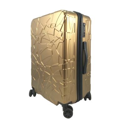 China Fashion Style Hard Shell Polycarbonate Hard Side 4 Wheeled Luggage for sale