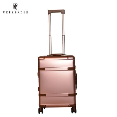 China High Quality Aluminum Travel Aluminum Trolley Luggage Case Suit Hand Case for sale