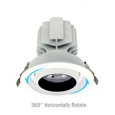 China Modern LED Down Recessed Adjustable 15W Gimbal Spot Light 18W Rotatable Spotlight Dimmable COB Downlight for sale