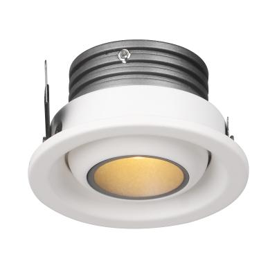 China 3W Modern Commercial Adjustable COB 1W Downlight LED Cabinet Recessed Mini Spotlight Anti Glare for sale