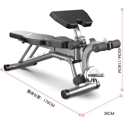 China Gymnasium Equipment European Style Adjustable Weight Bench, Gym Weight Bench, Exercise Weightlifting Bench for sale