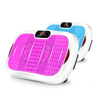 China Wholesale Home Exercise 200w Swing Led Display OEM Full Body Tooth Vibration Plate Machine Remote Control Blue Fitness 99 Levels for sale