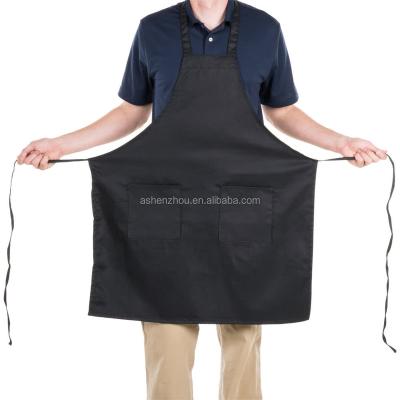 China Eco-friendly good quality fashionable custom polyester cooking promotional empty apron for restaurant for sale