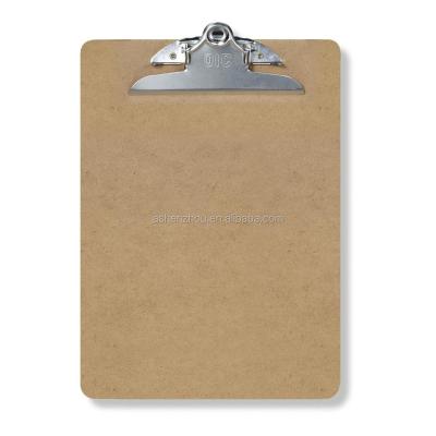 China Good Quality Office Stationery Office Customs Wholesale A4 Wooden Clip Board Nursing Wooden Clipboard for sale