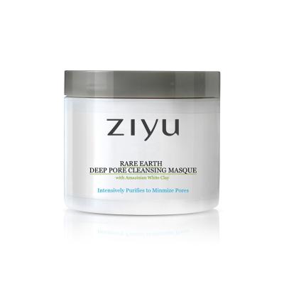 China Moisturizer Rare Earth Deep Pore Cleansing Mask With White Amazinian Clay Vegan Face Mask OEM for sale