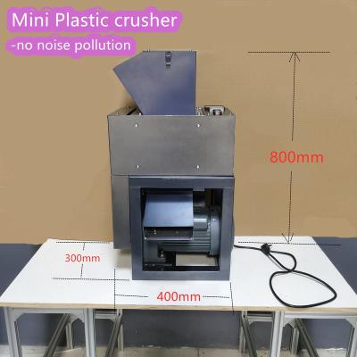 China Hotels Small Mini Plastic Crusher Recycling No Noise Pollution Desktop Crushing Machine Laboratory Office Use Machine for sale