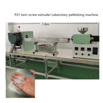 China Screw Pelleting Bar Laboratory Desktop Screw Extruder Plastic Double Line Twin Granulating Line for sale