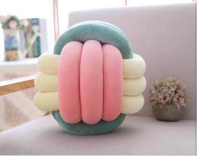 China Colorful Braid Yarn Knitted Knot Ball Plush Throw Blanket Anti-Decubitus - Home Office Sofa Decor for sale