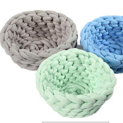 China Travel Tube Braid Yarn Hand Knitting CAT NEST Machine Washable for sale