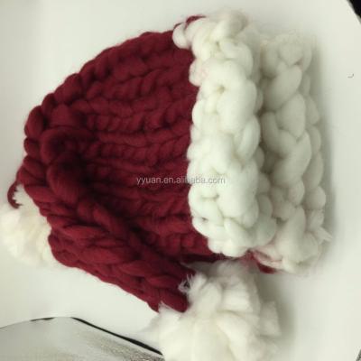 China COMMON Hot Sale Christmas Gift , Handmade Knit Hats For Chunky Gift Yarn for sale