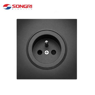 China Songri 16A 250V French Type Residential / General Purpose Power Socket Wall Mounted for sale