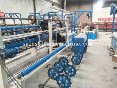 China Building Material Shops Factory Diamond Fence Mesh Weave Chain Link Barrier Machine Automatic Chain Link Machine for sale