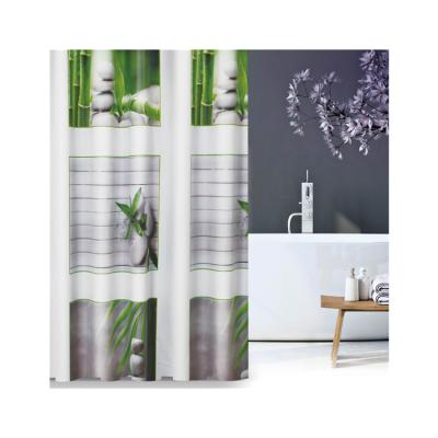 China PEVA Design Bamboo Shower Curtain Modern Design Shower Curtains Wholesale Waterproof Viable Bathroom Curtains for sale