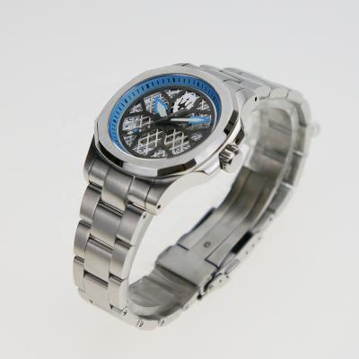 China New Style 20mm Solid Stainless Steel 316L Oyster Style Nautilus Watch Case Strap for sale