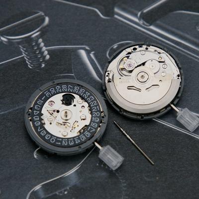 China Self-winding Mechanism Japan Seiko Mechanical Automatic Black Pate NH35A Watch Movement for sale