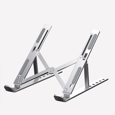 China Adjustable Foldable N3 Aluminum Laptop Stand Computer Metal Holder Folding Laptop Holder Desktop Stand for sale