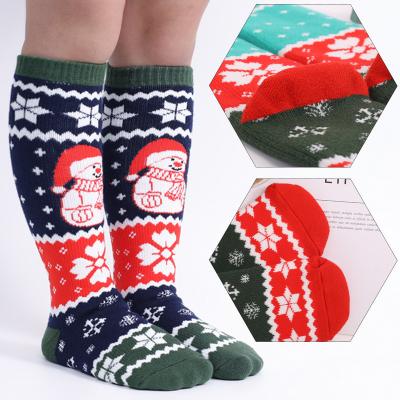 China Children's Tops Ski Socks Snowboarding Skating Winter Snow Long Knee Warm QUICK DRY Socks For Youth Boy Girl for sale