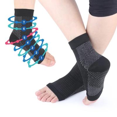 China Availavble Medical Compression Breathable Ankle Slaps Ankle Brace Support Sleeve Plantar Fasciitis Socks for sale