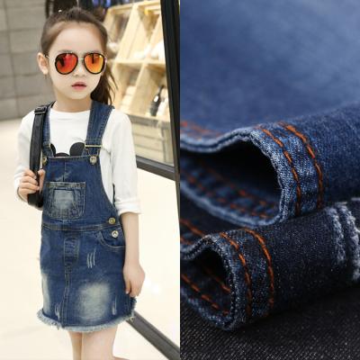 China Anti-static 100% cotton lattice fabric denim fabric non-stretch indigo blue denim fabric for jeans for sale