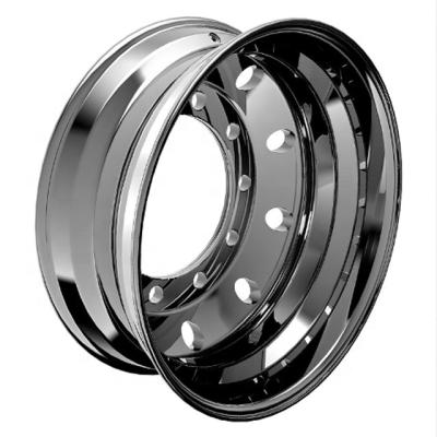 China Aluminum alloy truck wheel 22.5x7.5 for truck steel wheels rims tubeless wheels for sale