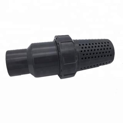 China General The Black Plastic Ball Valve With Filter And Rubber PVC Water Pipe Fittings for sale