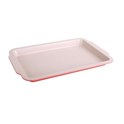 China Sustainable OK Ceramic Coating Cookie Tray, 11 x 17 Inch Cookie Pan, Nonstick Professional Grade Bake Trays for sale