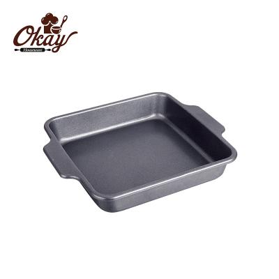 China BK-E0002 Heavy Gauge Non-Stick Carbon Steel 9.5-Inch Square Bakeware Durable / Non-Stick Bakeware Bakeware 0.8mm Thickness for sale