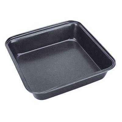 China OK Viable Best Selling Gray Carbon Steel Non-Stick Square Cake Pan for sale