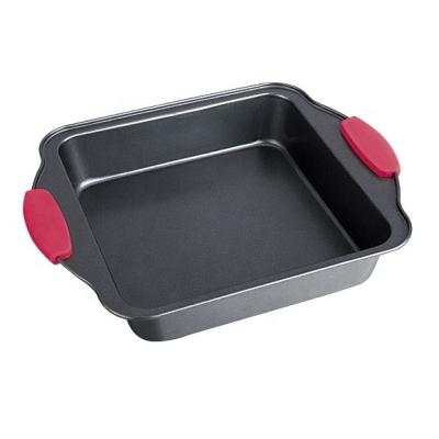 China Sustainable OK BK-D5023 High End Gray Carbon Steel Eco - Friendly Cake Pan for sale