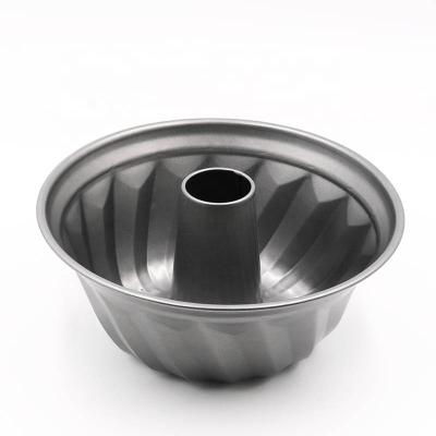 China OK BK-D2032 2021 viable gray carbon steel non-stick round bundform pan for sale