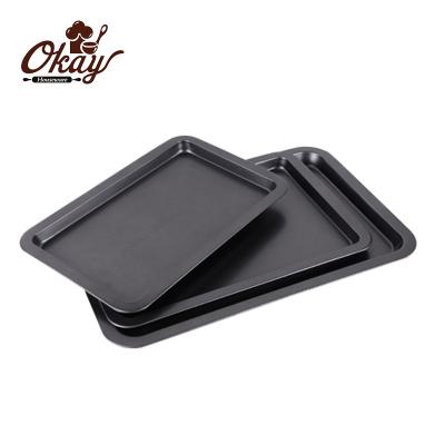 China Viable Non-Stick BK-D6021 Baking Sheets 3 Pack Small/Medium/Large Pans Bakeware Premium Bakeware Sheets for sale