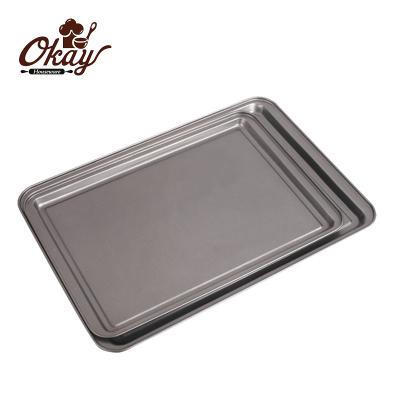 China BK-D6020 Non-Stick Viable Small/Medium Bakeware Bakeware Baking Sheets 2 Pack Premium Pans for sale