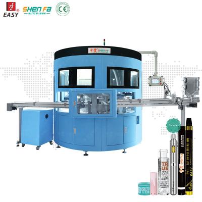 China Dia 8-25MM Three Color Screen Printing Machine For Cosmetic Pen Barrels Eyeliner Bottle for sale