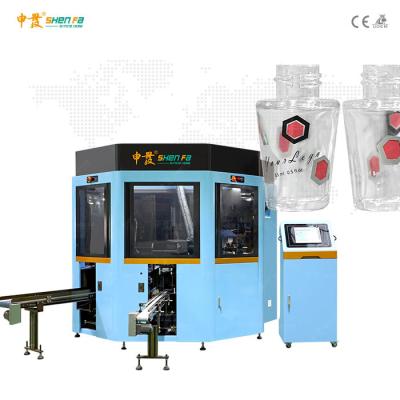 China Volle Servo3 Farbesiebdruckmaschine mit der Visions-Kamera, die für Kegel-Flasche SF-MP310 in Position bringt zu verkaufen