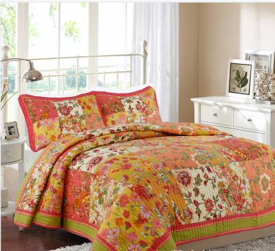 China Modern Floral Kantha Bedspread Summer Quilted Bedspreads Household Soft Warm Bedspreads Luxury Wholesale for sale