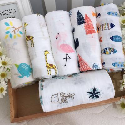 China Color Rich Baby Blanket Custom Organic Cute Anti-Static Cute Popular Soft Muslin Wrap Cotton Cloth Muslim Baby Blankets for sale