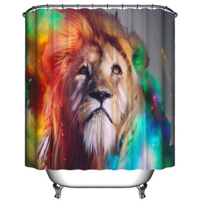 China Sustainable Waterproof Ethiopian Luxury Rust Resistant Bathroom Shower Curtains 72x84 for sale