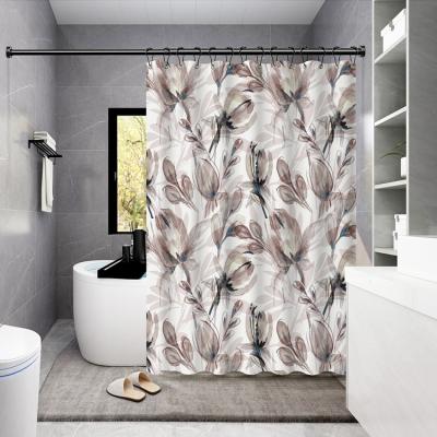 China Sustainable Luxury Bathroom Shower Curtains Thick Rust Resistant Waterproof Shower Curtain for sale