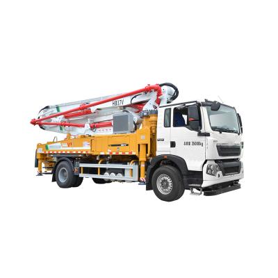 China High quality construction material stores small concrete pump truck HB37K with best price for sale