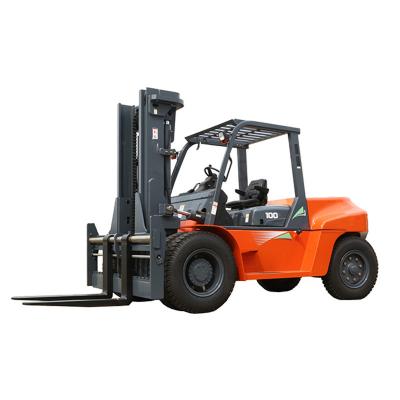 China Hotels New Design Heavy Duty Forklift 10 Ton Diesel Forklift CPCD100 Price for sale