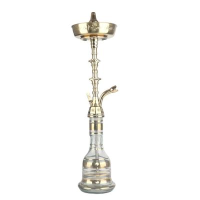 China Big size stainless steel gold color zink alloy and fluorescence resin Egypt style hookah shisha warehouse stock for sale