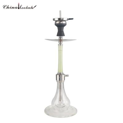 China Wholesale New Stainless Steel Hookah Click Hookah Shisha Shisha Germany SS Design Stainless Steel And Fluorescence Resin for sale