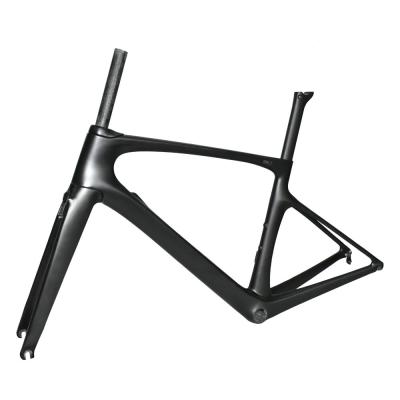 China Road Bikes Two Brake System Carbon Road Frame T800 Carbon Fiber BB86 Bicycle Frame for sale