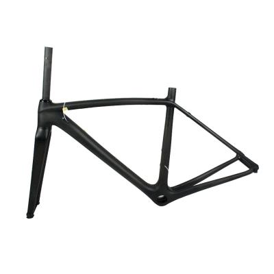 China Road Bikes Super Lightweight 700c Carbon Fiber Full Speed ​​Road Bike Bicycle Frame Outdoor Riding Frameset for sale