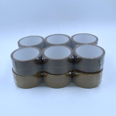 China 50mm x 66m UK Markets Bopp Brown Waterproof High Quality Parcel Tape for sale