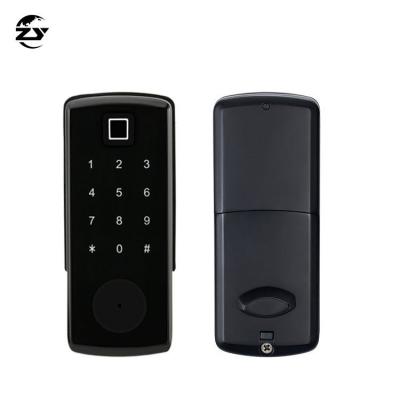 China Best Price New Design Front Door Digital Home Apartment Smart Card Ble Code Fingerprint Lock Ttlock Wireless Deadbolt Locks Zinc Alloy for sale