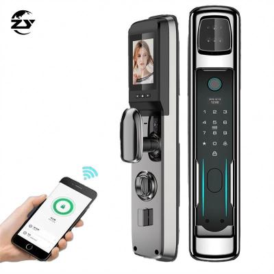 China No Touch Display Screen Lock Face Recognition Door Lock Conveniently Good With 7 Ways To Open Suitable For Apartment Home Office for sale