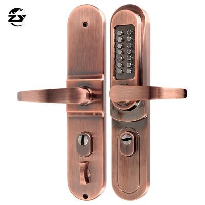 China Modern Zinc Alloy Outdoor Keyless Mechanical Lock and Apartment Water Proof Combination Lock Door Lock Key for sale